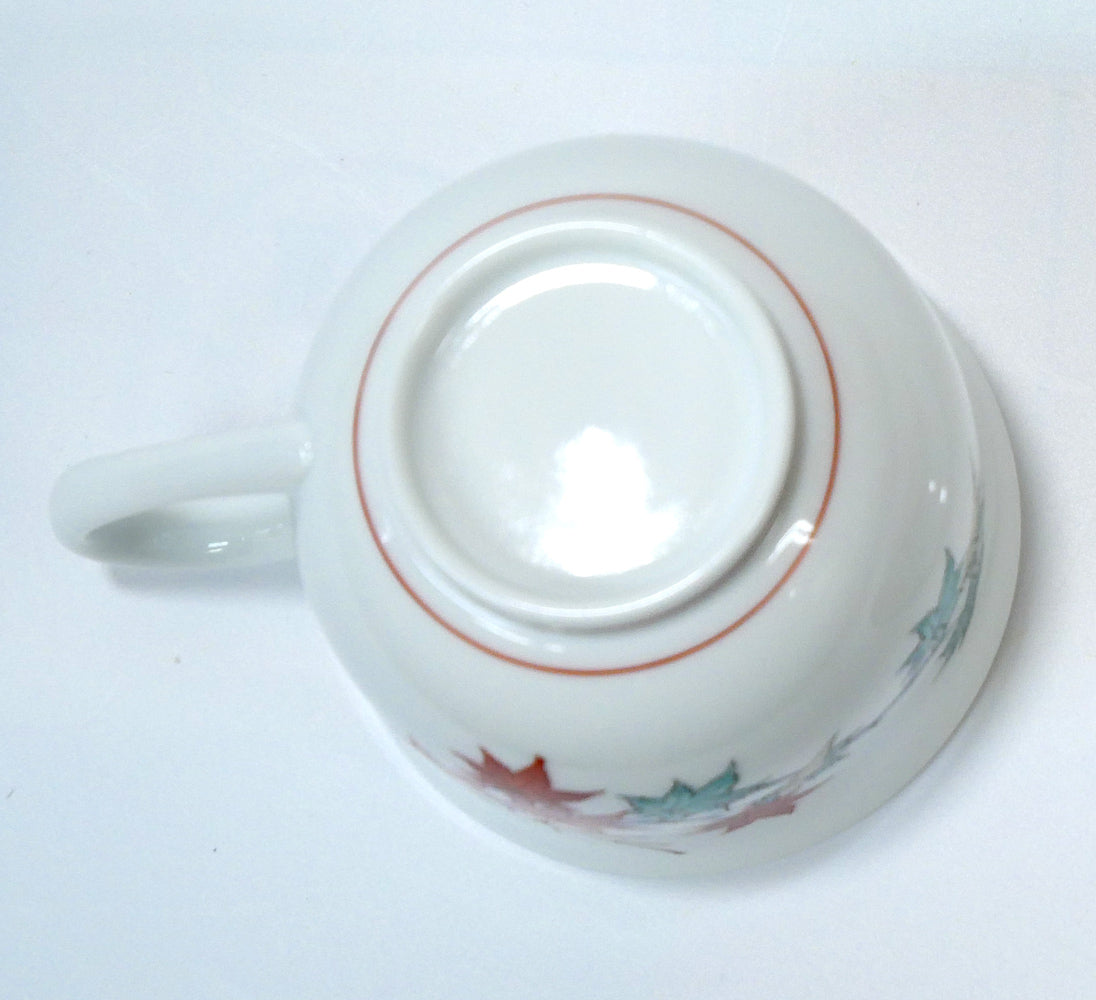 十四代酒井田柿右衛門「濁手珈琲碗紅葉文」共箱 拡大画像4