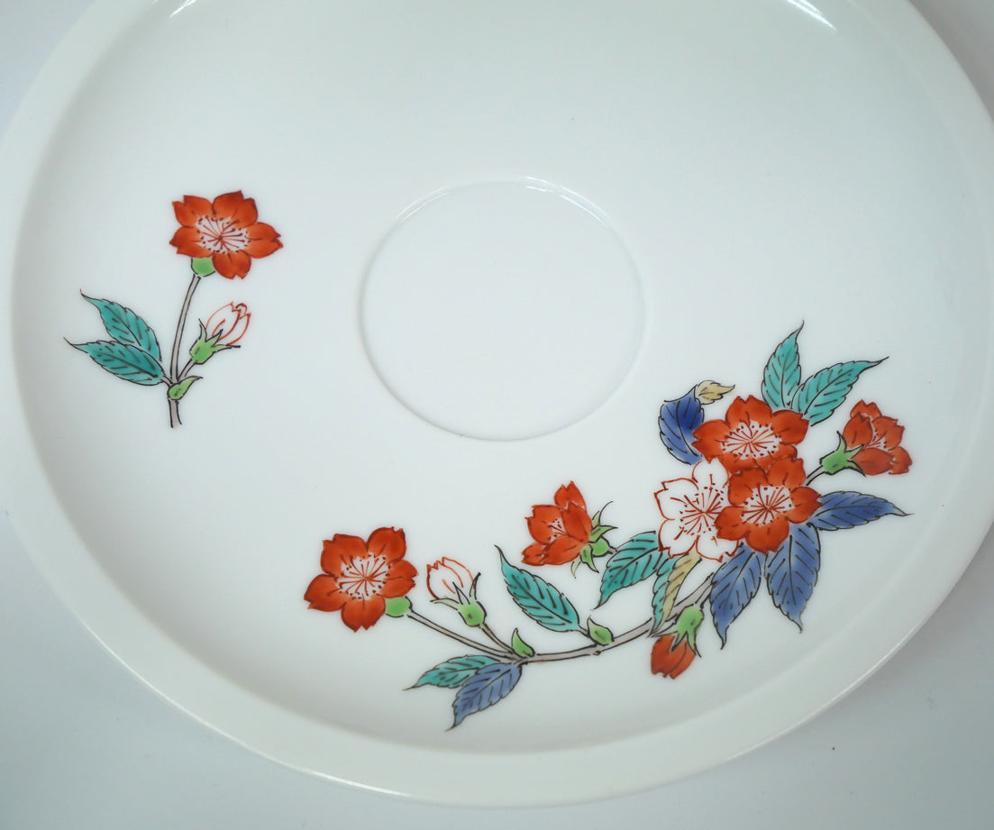 十四代酒井田柿右衛門「濁手珈琲碗桜文」共箱 拡大画像3