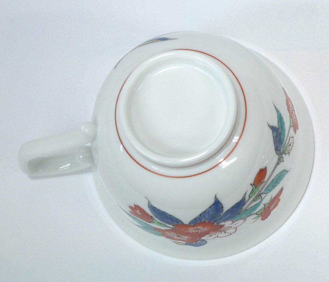 十四代酒井田柿右衛門「濁手珈琲碗桜文」共箱 拡大画像4