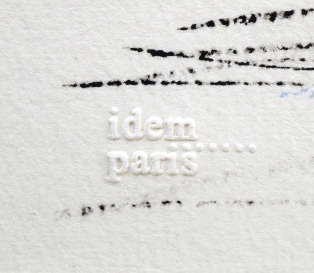 相原求一朗「雌阿寒岳と阿寒富士」リトグラフ パリ・イデム工房摺り エンボス有り(左下)