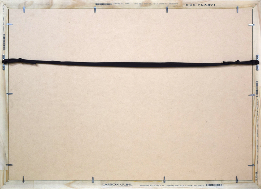 相原求一朗「雌阿寒岳と阿寒富士」リトグラフ 額縁裏側画像