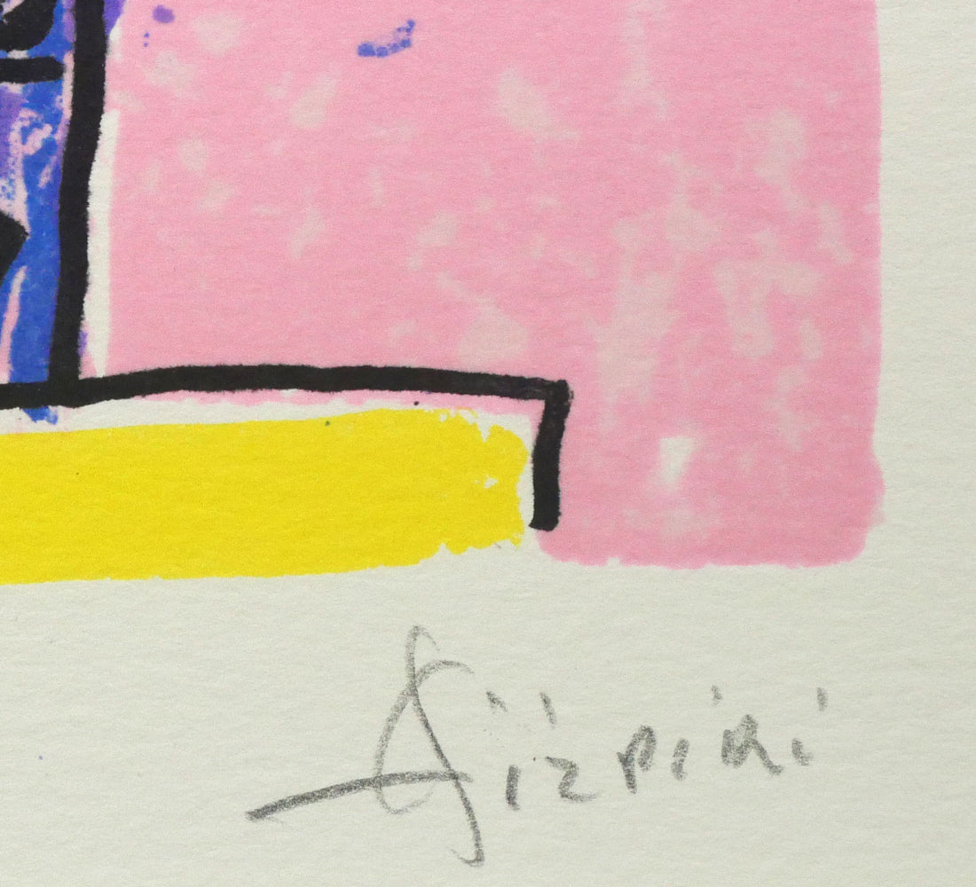 ポール・アイズピリ(Paul AIZPIRI)「小さなブーケ」リトグラフ 本人直筆鉛筆サイン拡大画像