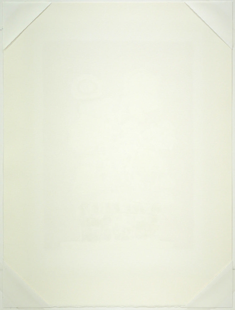 ポール・アイズピリ(Paul AIZPIRI)「小さなブーケ」リトグラフ 作品シート裏側画像