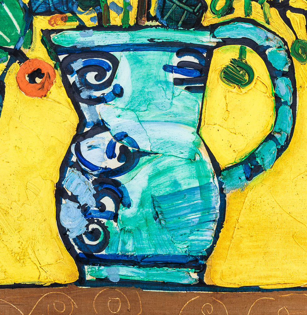 ポール・アイズピリ(Paul AIZPIRI)「花束(Bouquet de fleurs)」油絵・仏F20号 拡大画像7