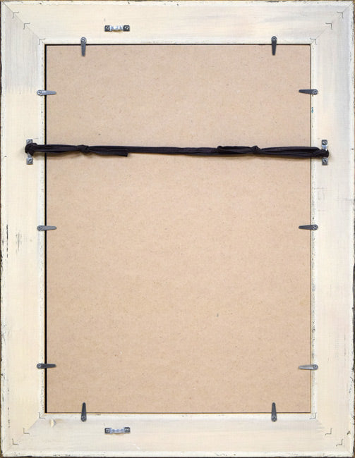 赤星孝「顔」油絵・変形2号 額縁裏側画像