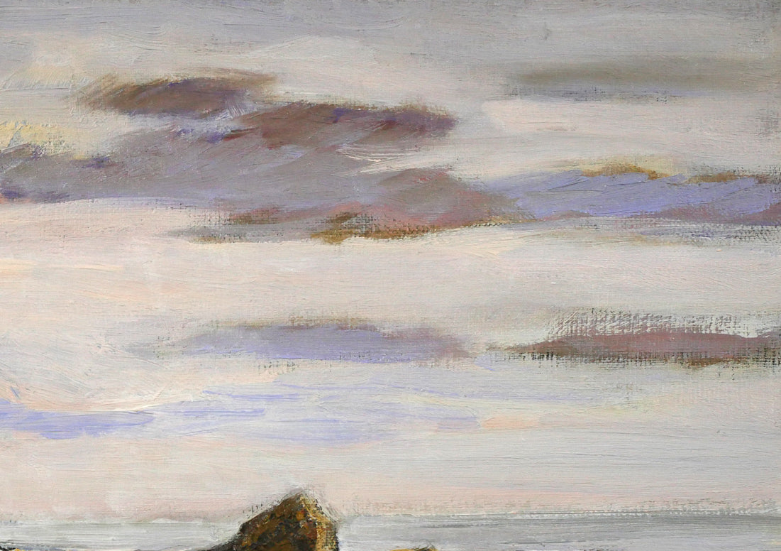 秋元清弘「犬吠埼」油絵・変形15号 拡大画像4