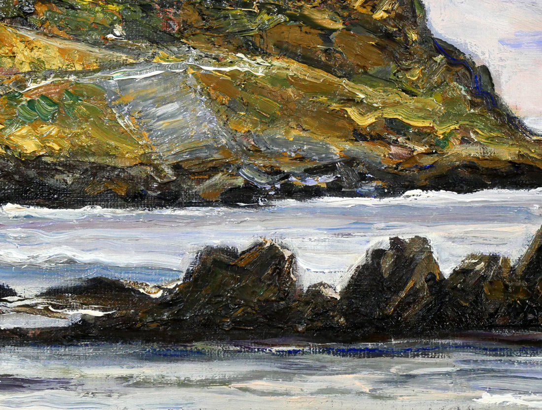 秋元清弘「犬吠埼」油絵・変形15号 拡大画像6