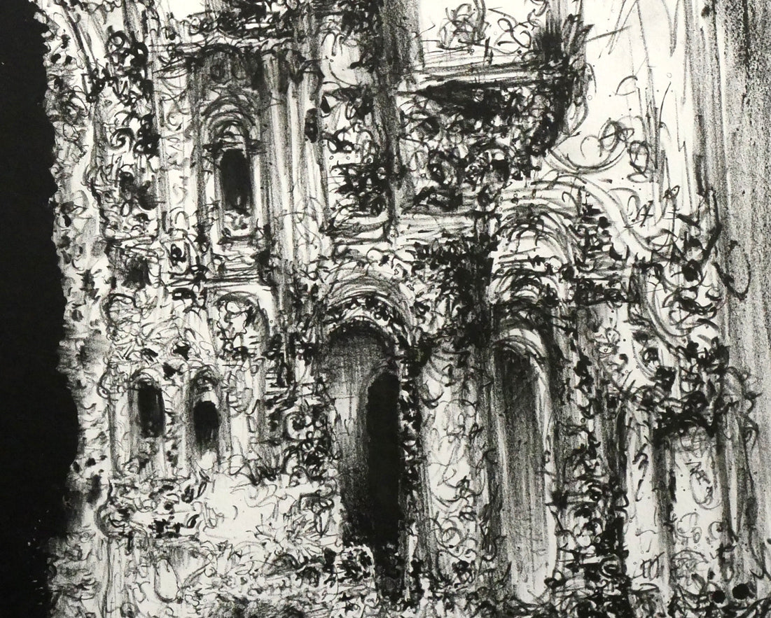 天野喜孝「蒼い月」リトグラフ 拡大画像8