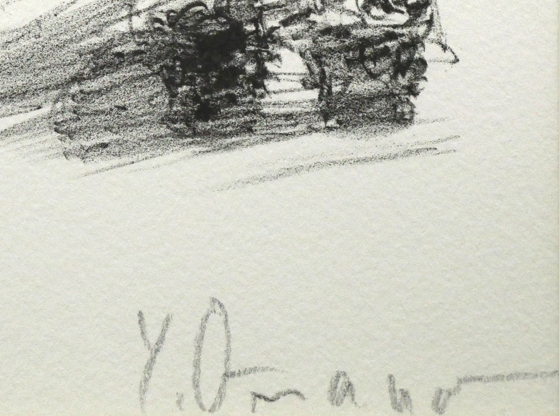 天野喜孝「蒼い月」リトグラフ 本人直筆鉛筆サイン