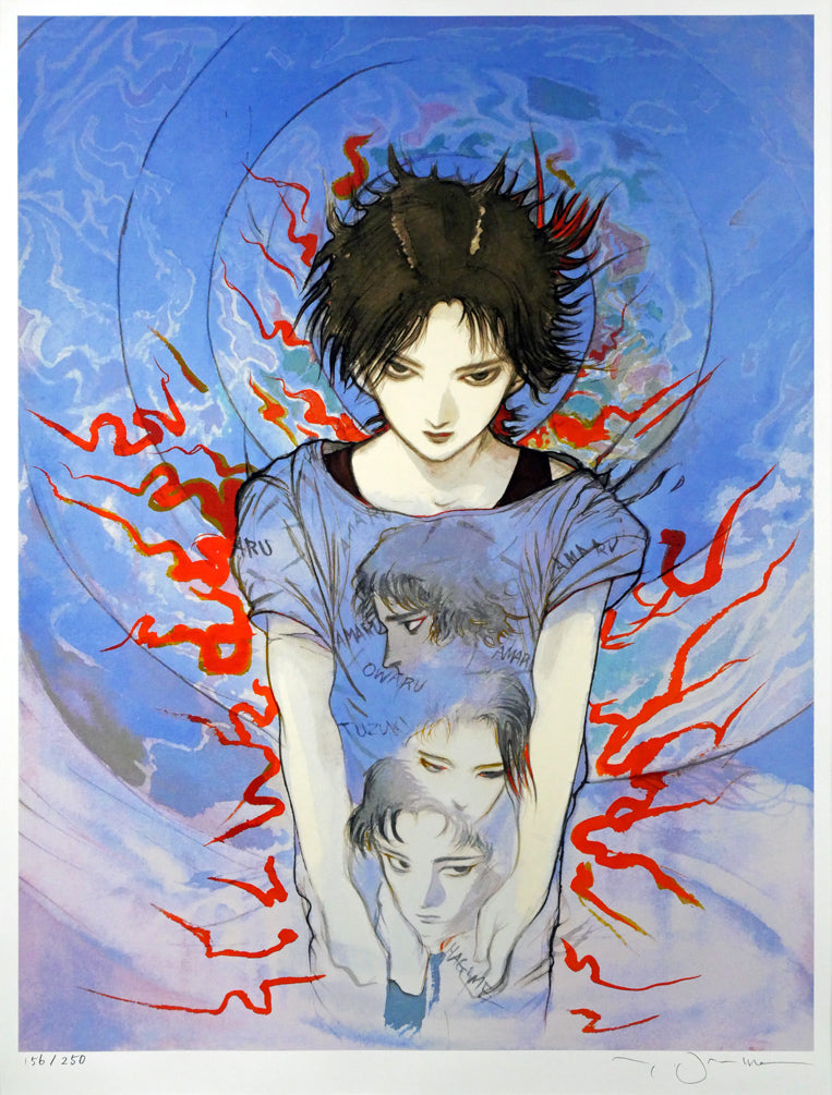 天野喜孝「BROTHERS」シルクスクリーン版画 作品全体画像