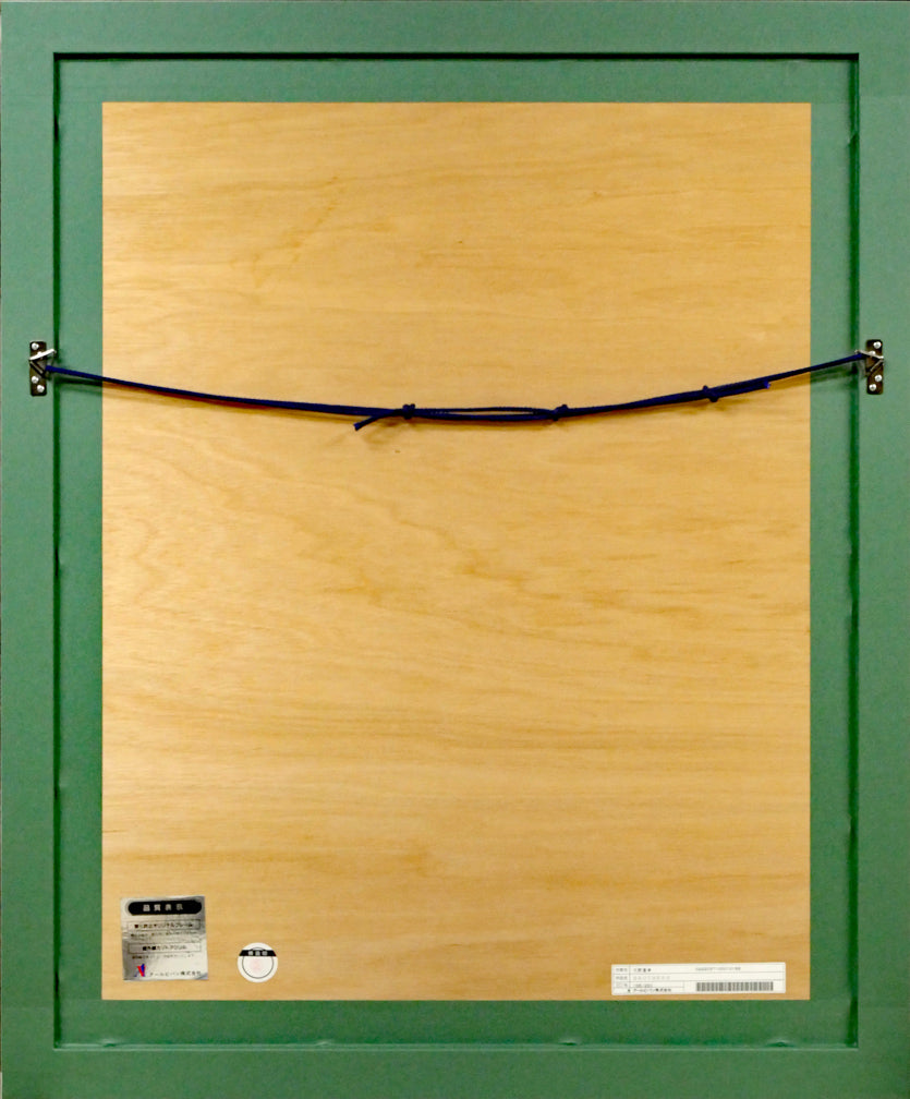 天野喜孝「BROTHERS」シルクスクリーン版画 額縁裏側画像