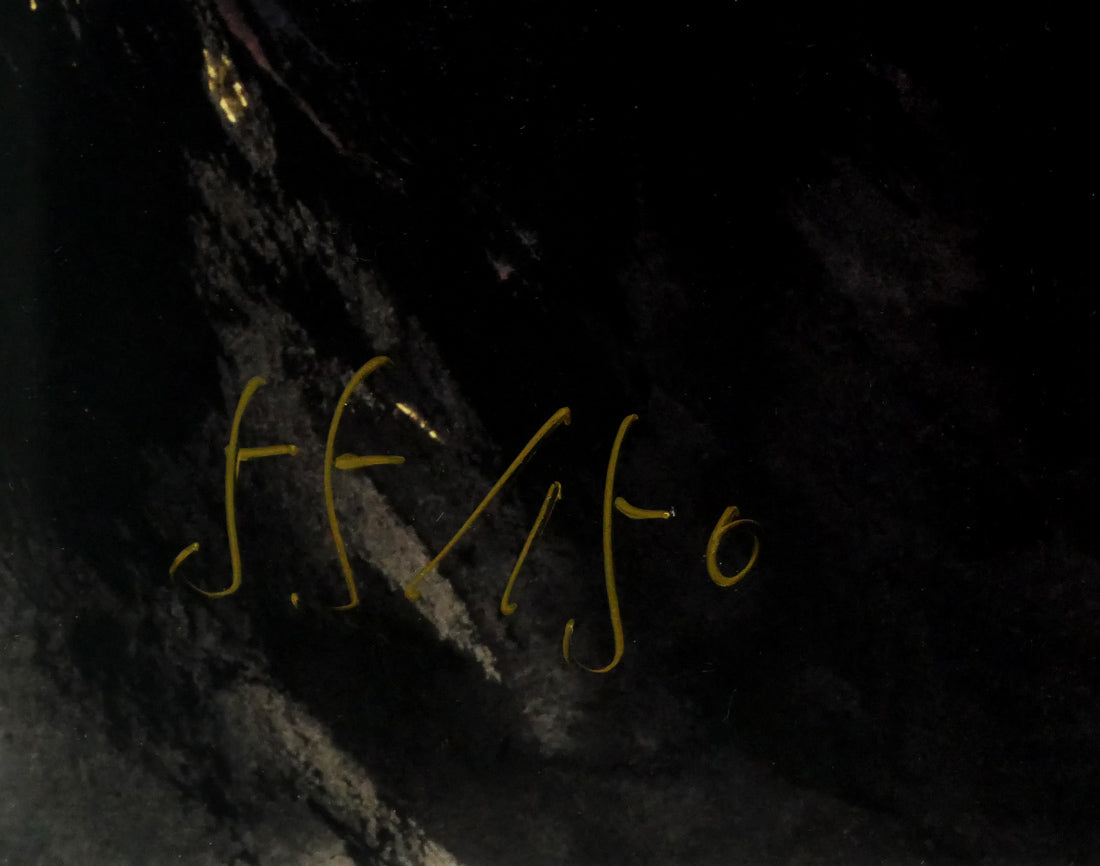 天野喜孝「飛天 朱 C/C」シバクローム 限定番号(ed,55/150)