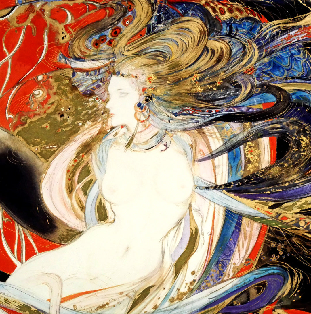 天野喜孝「飛天 朱 C/C」シバクローム 拡大画像5