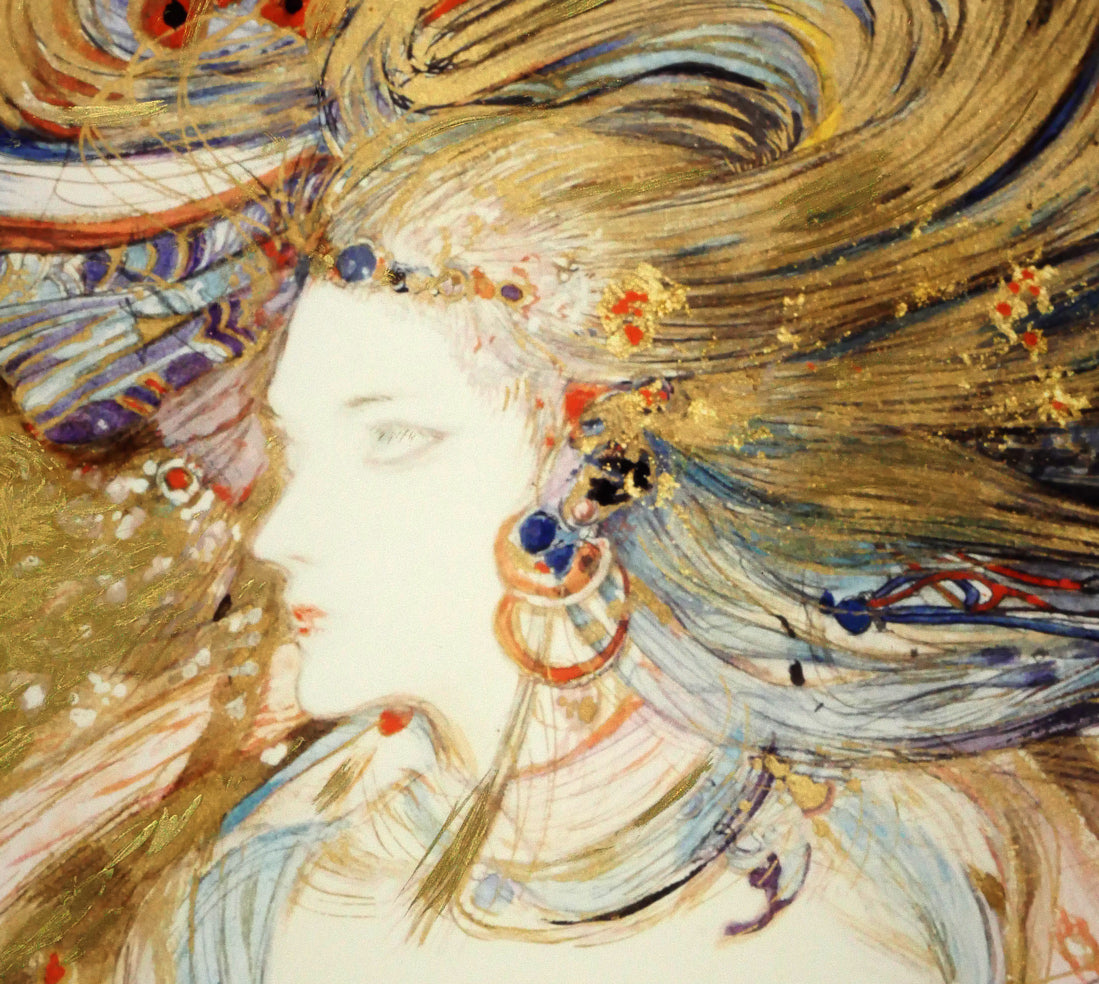 天野喜孝「飛天 朱 C/C」シバクローム 拡大画像6