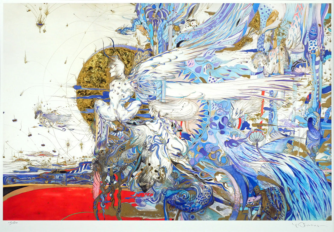 天野喜孝「飛天Vデラックス」ジクレ版画 作品全体画像