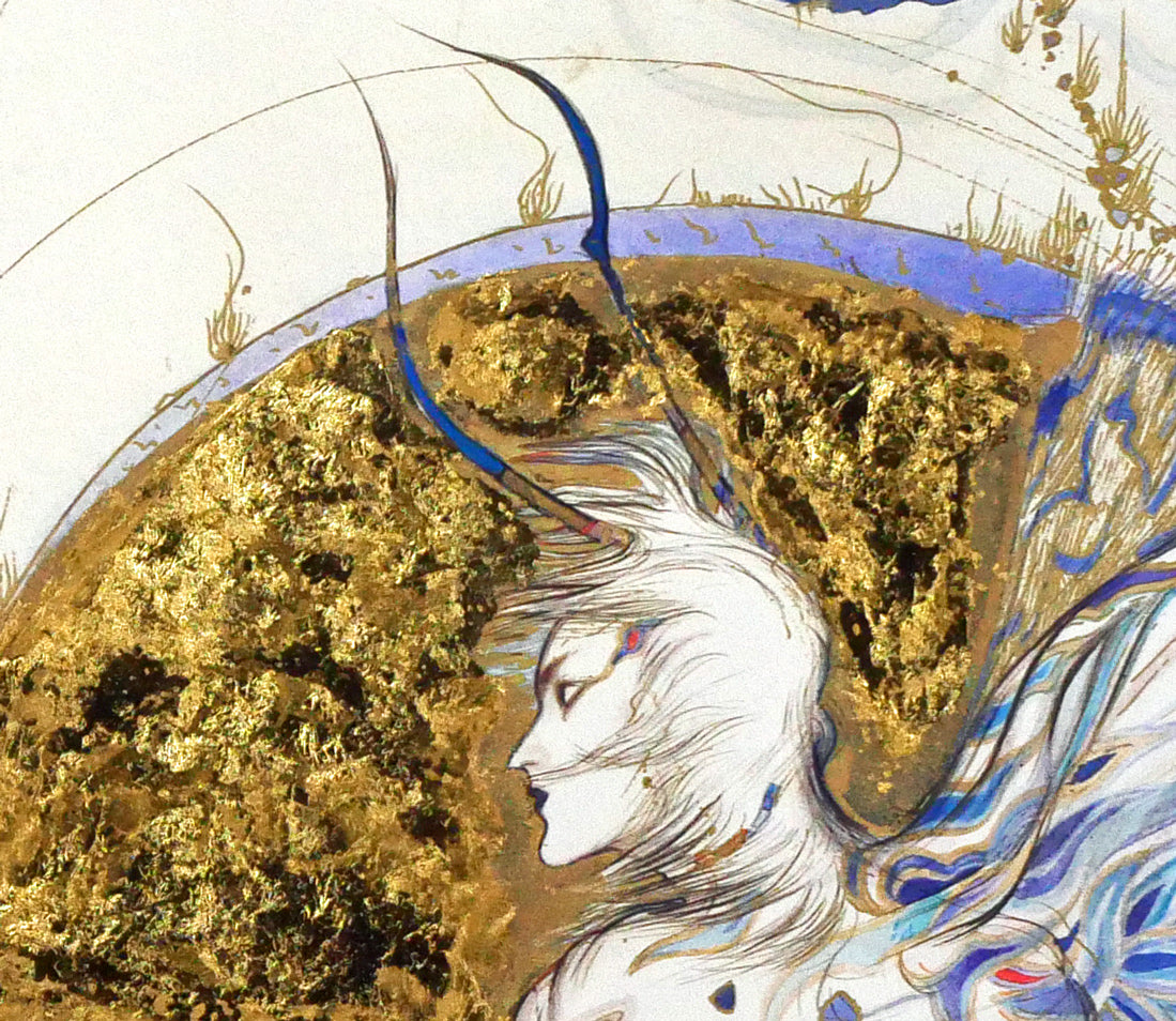 天野喜孝「飛天Vデラックス」ジクレ版画 拡大画像10