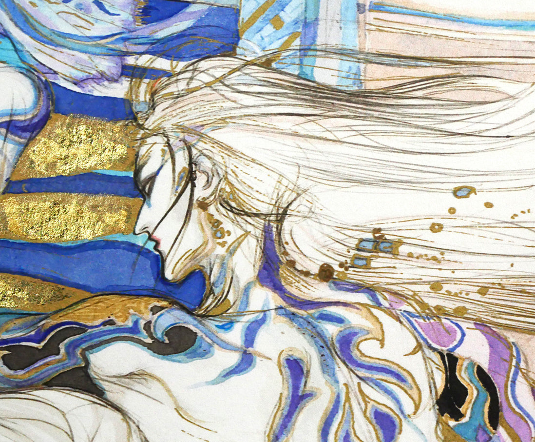 天野喜孝「飛天Vデラックス」ジクレ版画 拡大画像11