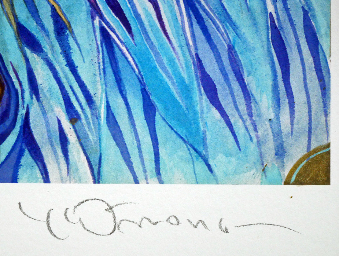 天野喜孝「飛天Vデラックス」ジクレ版画 本人直筆鉛筆サイン