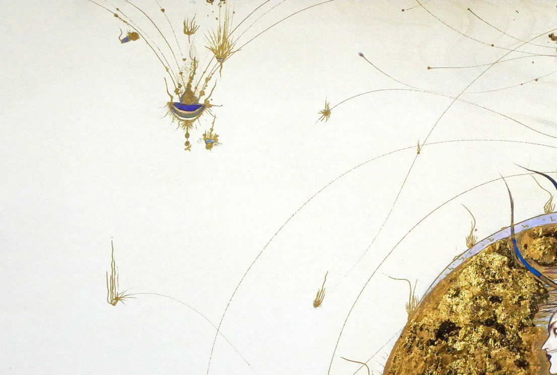 天野喜孝「飛天Vデラックス」ジクレ版画 拡大画像1