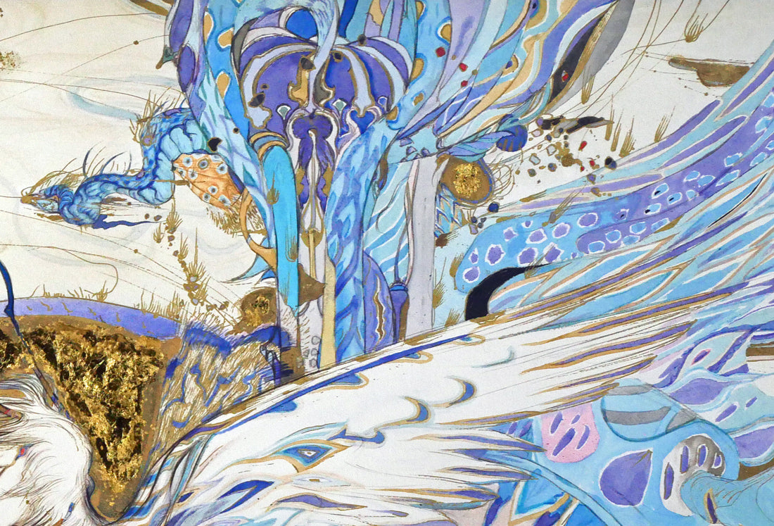 天野喜孝「飛天Vデラックス」ジクレ版画 拡大画像2