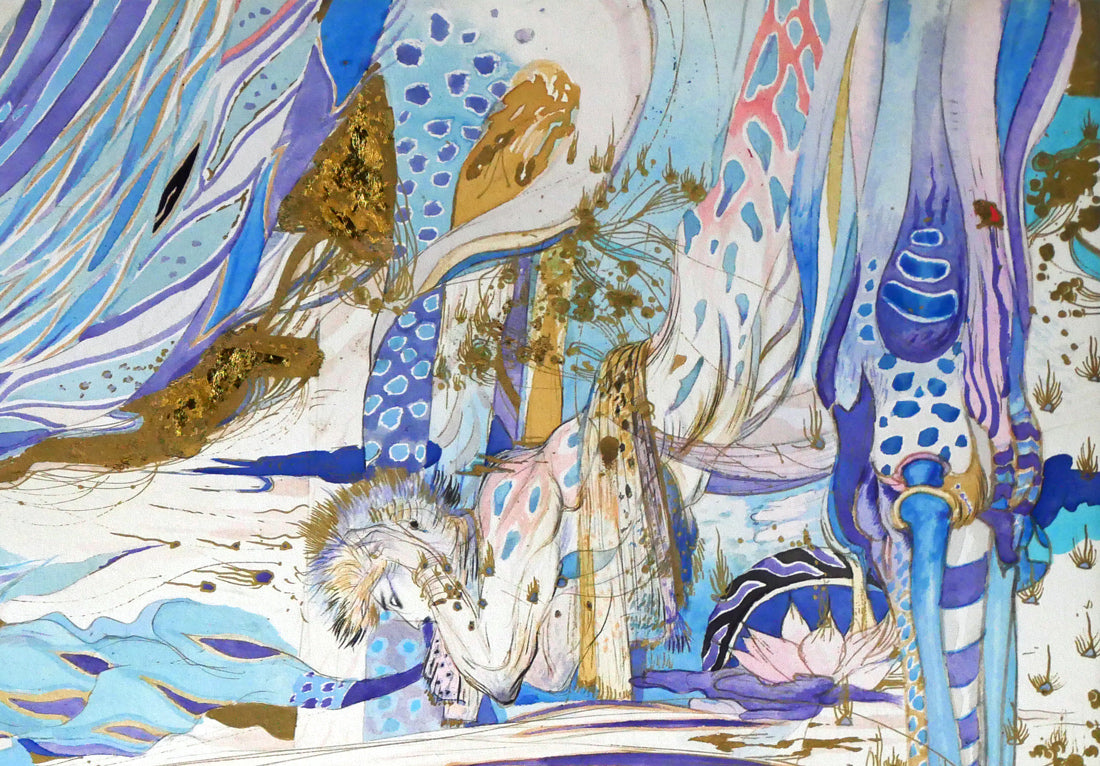 天野喜孝「飛天Vデラックス」ジクレ版画 拡大画像3