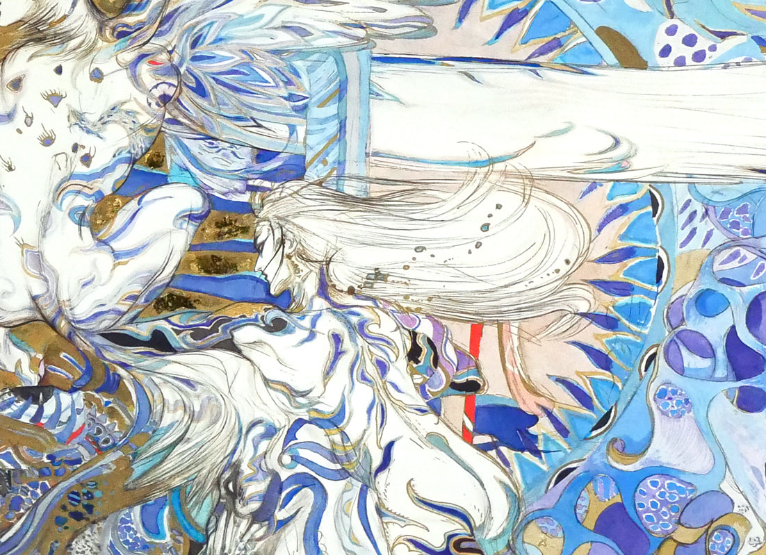 天野喜孝「飛天Vデラックス」ジクレ版画 拡大画像5