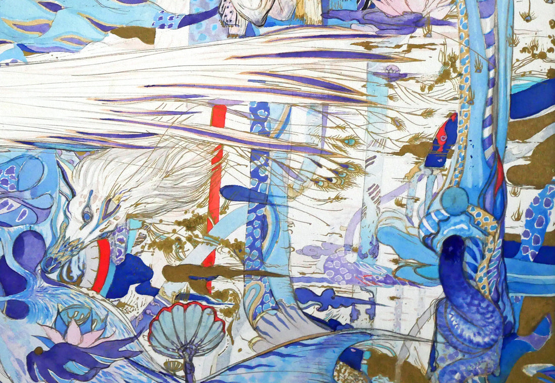 天野喜孝「飛天Vデラックス」ジクレ版画 拡大画像6