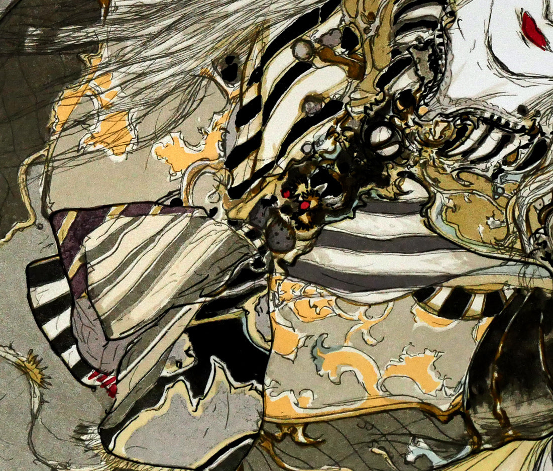 天野喜孝「彩」リトグラフ 拡大画像4