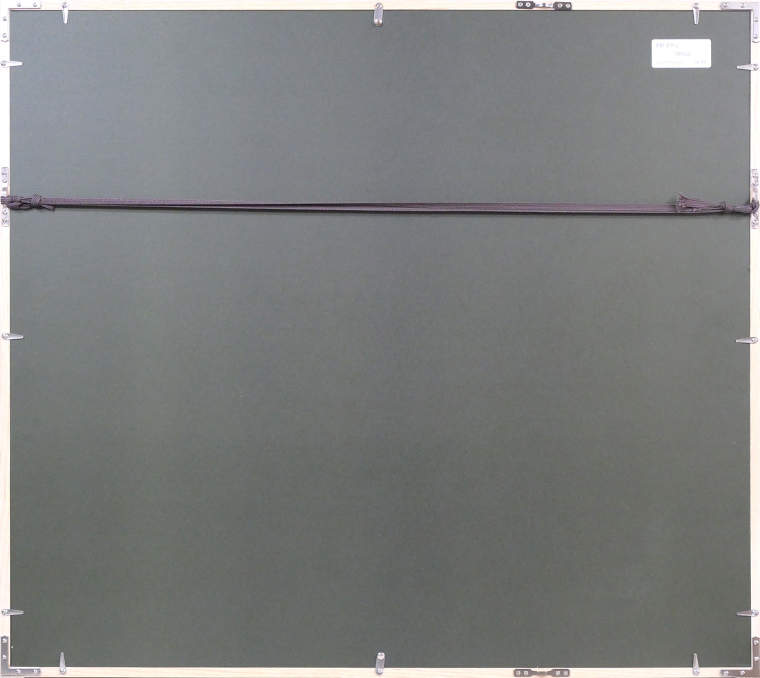 天野タケル「Venus」シルクスクリーン版画 額縁裏側画像