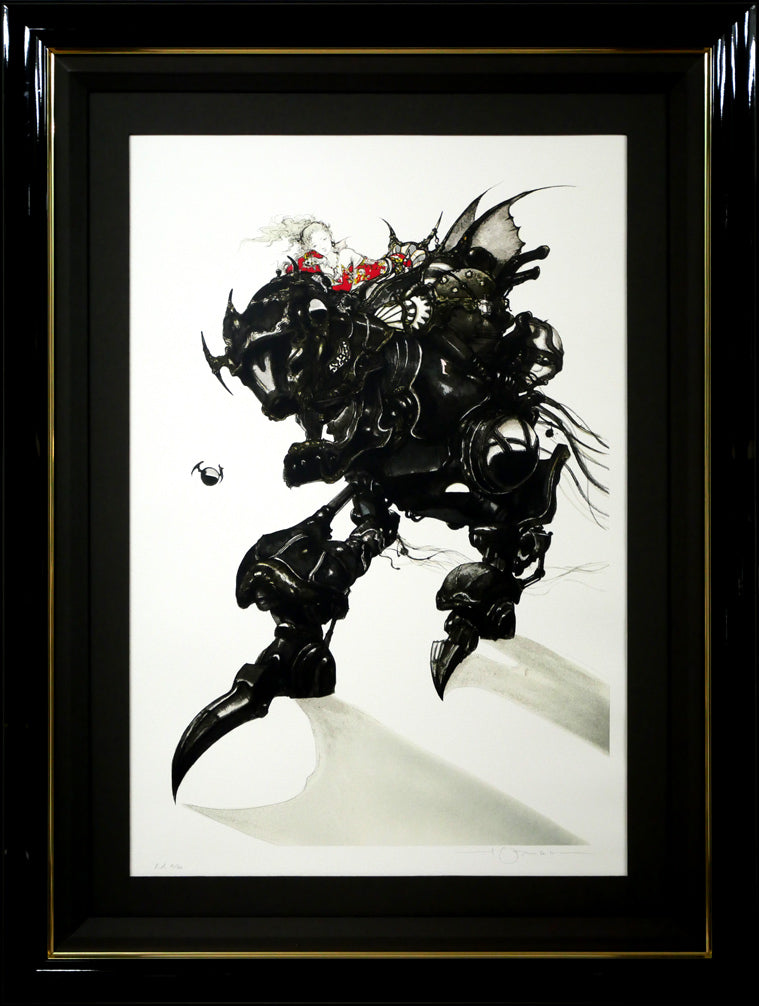 天野喜孝「アーマー(FF6 魔導アーマー ティナ)」リトグラフ