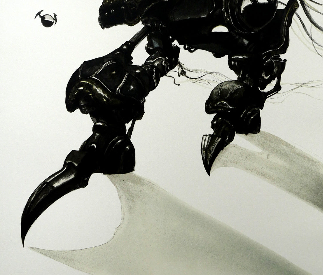 天野喜孝「アーマー(FF6 魔導アーマー ティナ)」リトグラフ 拡大画像5
