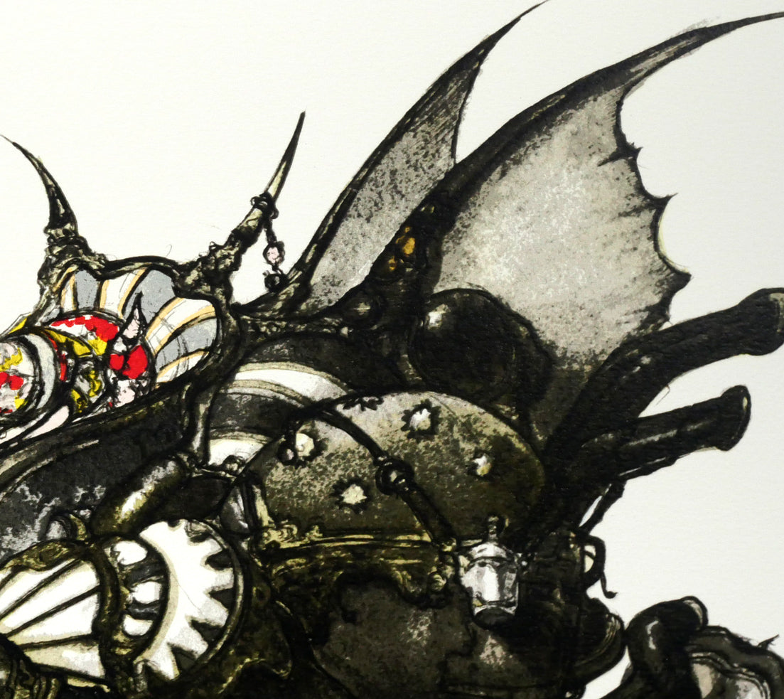 天野喜孝「アーマー(FF6 魔導アーマー ティナ)」リトグラフ 拡大画像3