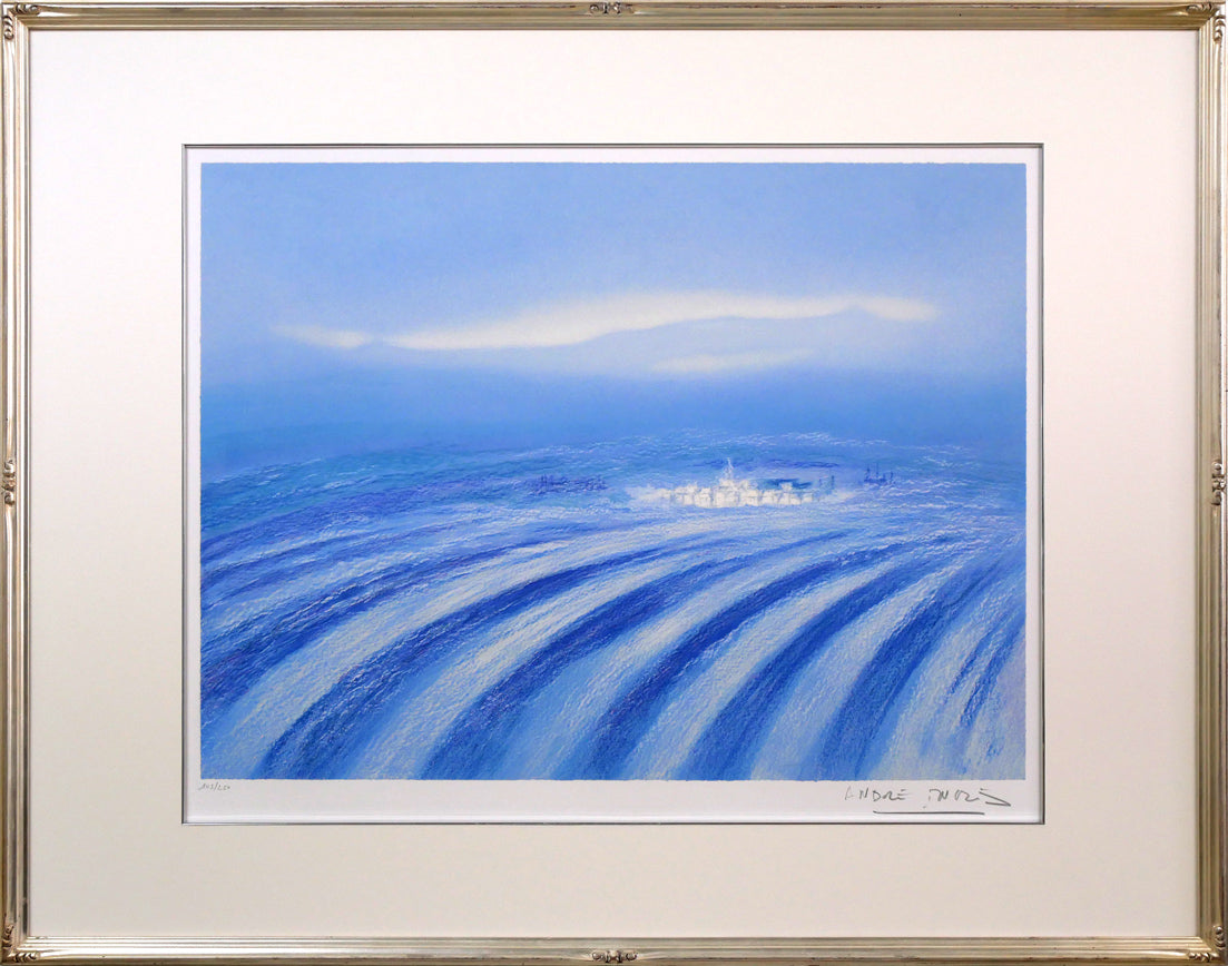 アンドレ・アングル(Andre Ingres)「ラベンダー畑」リトグラフ