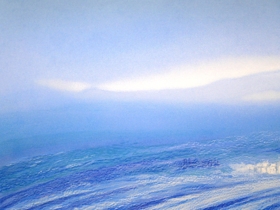 アンドレ・アングル(Andre Ingres)「ラベンダー畑」リトグラフ 拡大画像1