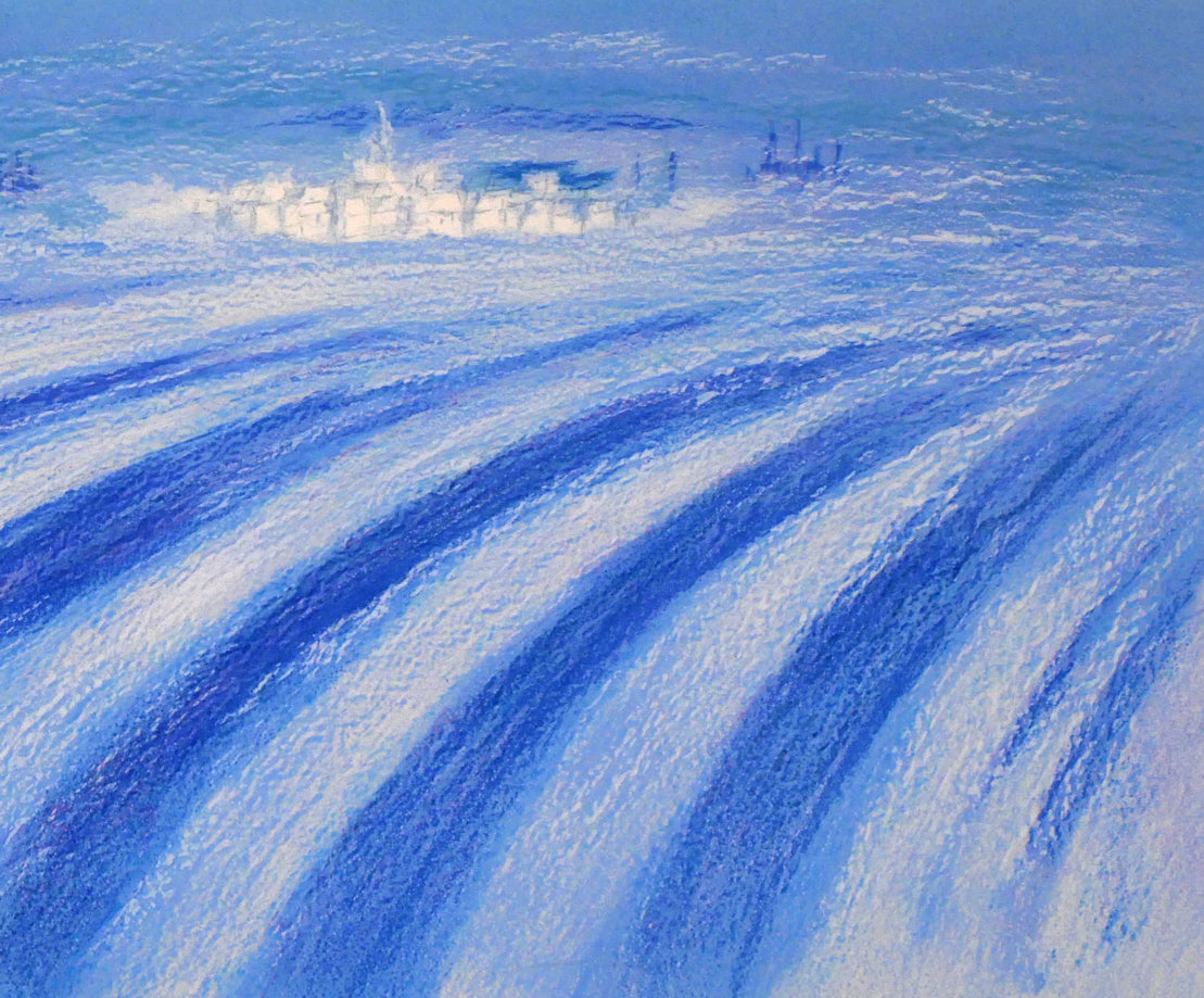 アンドレ・アングル(Andre Ingres)「ラベンダー畑」リトグラフ 拡大画像4