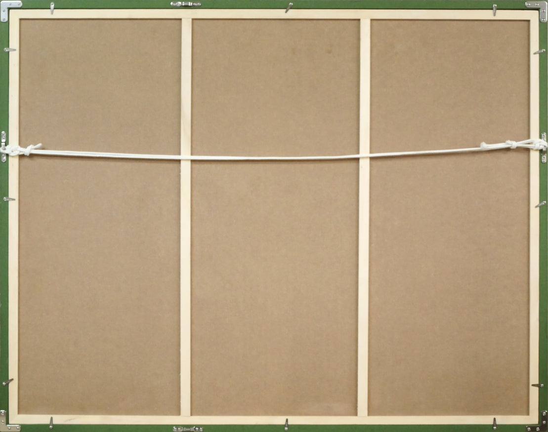 アンドレ・アングル(Andre Ingres)「ラベンダー畑」リトグラフ 額縁裏側画像