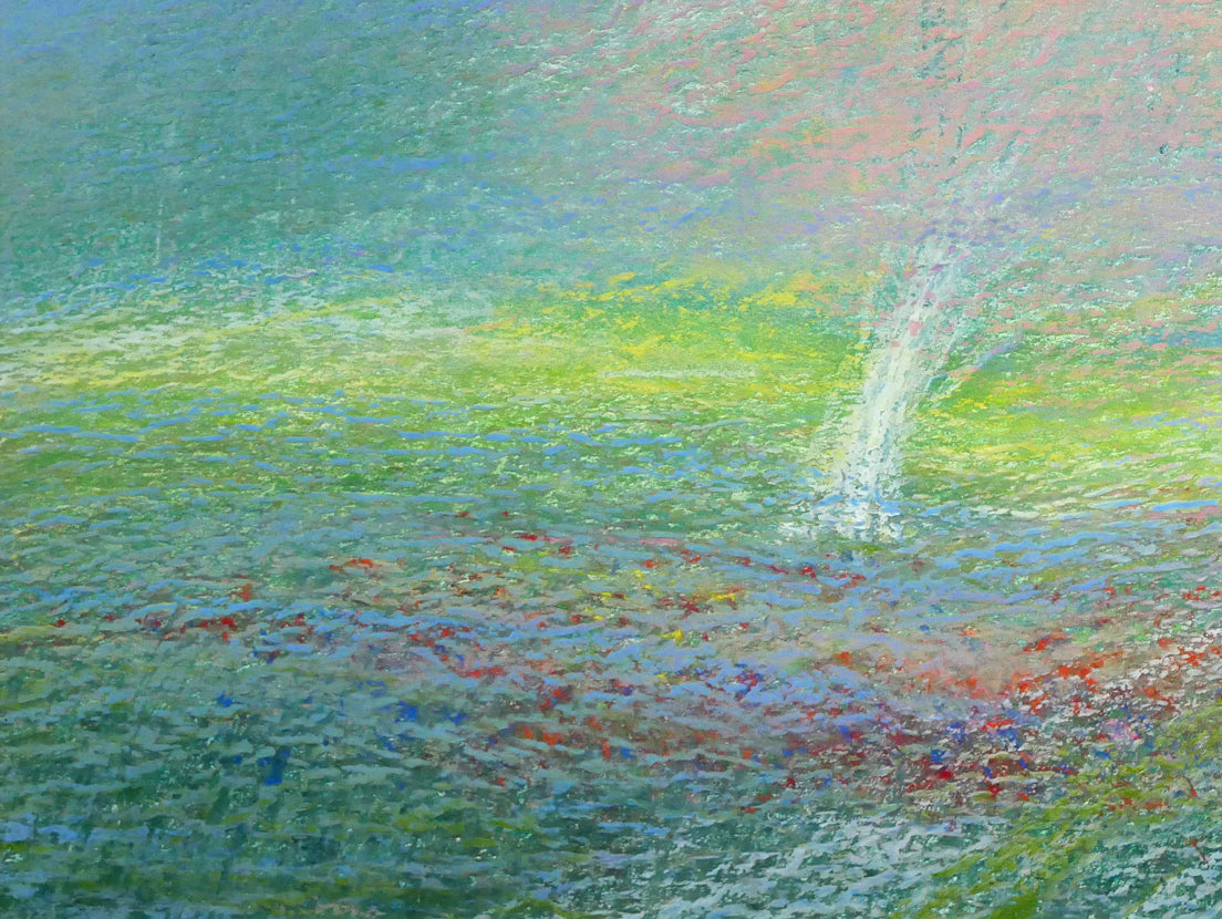 アンドレ・アングル(Andre Ingres)「春」パステル画・12号 拡大画像3