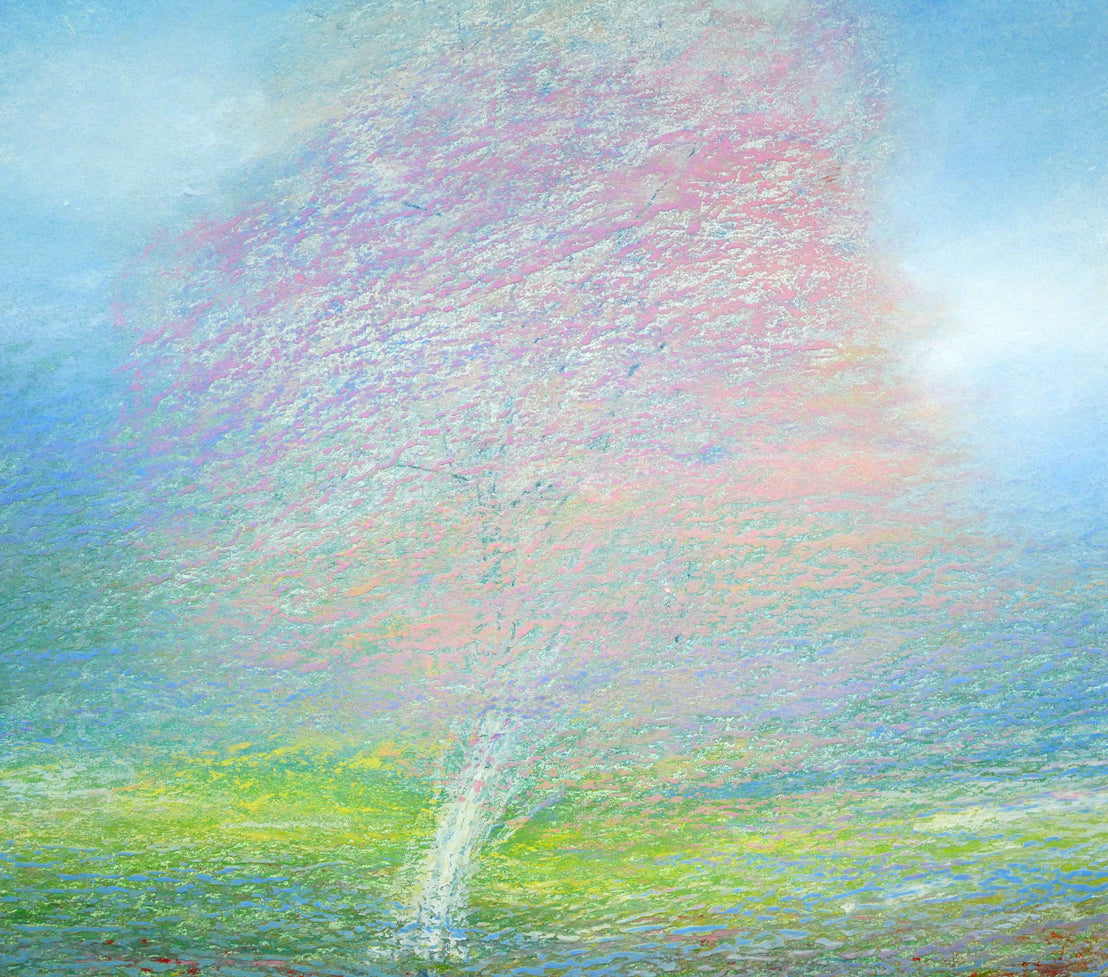 アンドレ・アングル(Andre Ingres)「春」パステル画・12号 拡大画像5