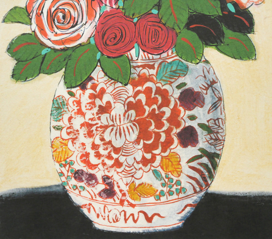 青木乃里子「薔薇」ジクレー版画 拡大画像2