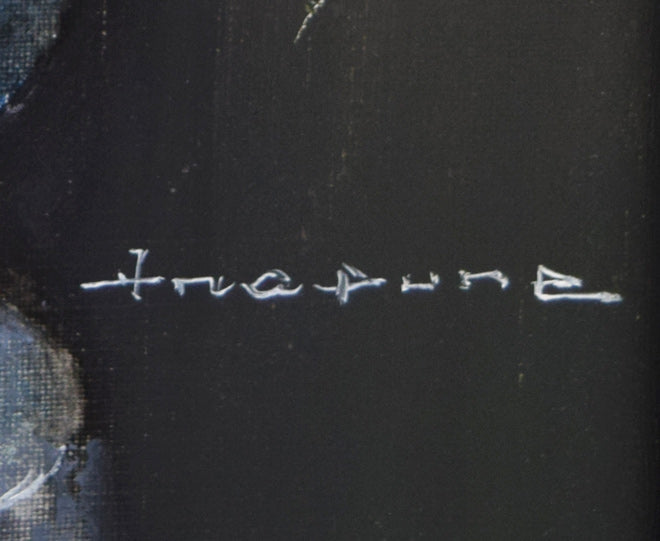 荒船利雄「ばら」油絵・SM サイン拡大画像