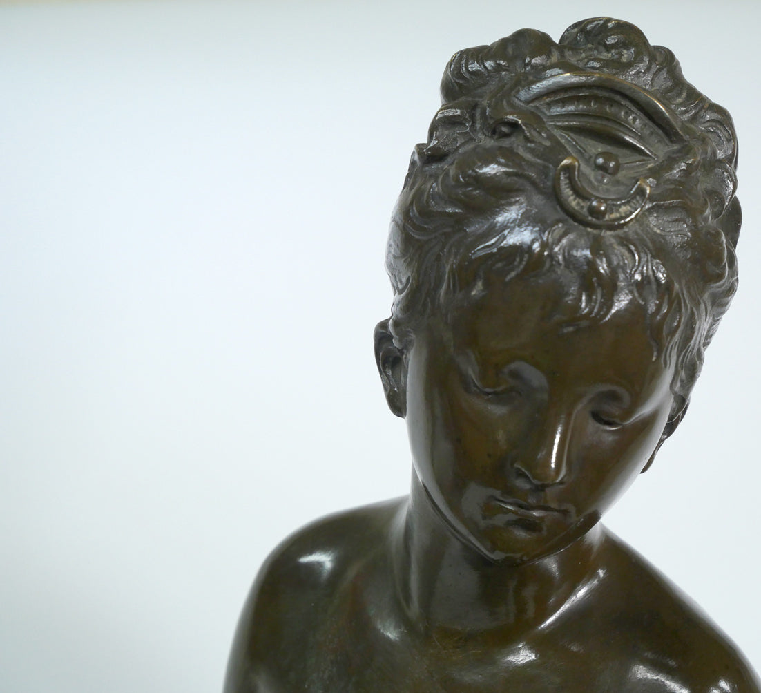 カリエ ベルーズ(Albert-Ernest Carrier-Belleuse)「Diana the hunter」ブロンズ作品 拡大画像1