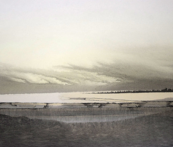 阿左美哲男「風景」氷画 拡大画像2