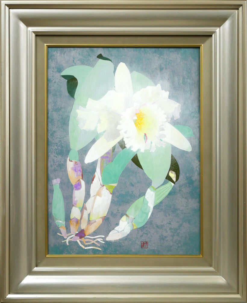 浅野天鐘「かとれあ」日本画・P8号