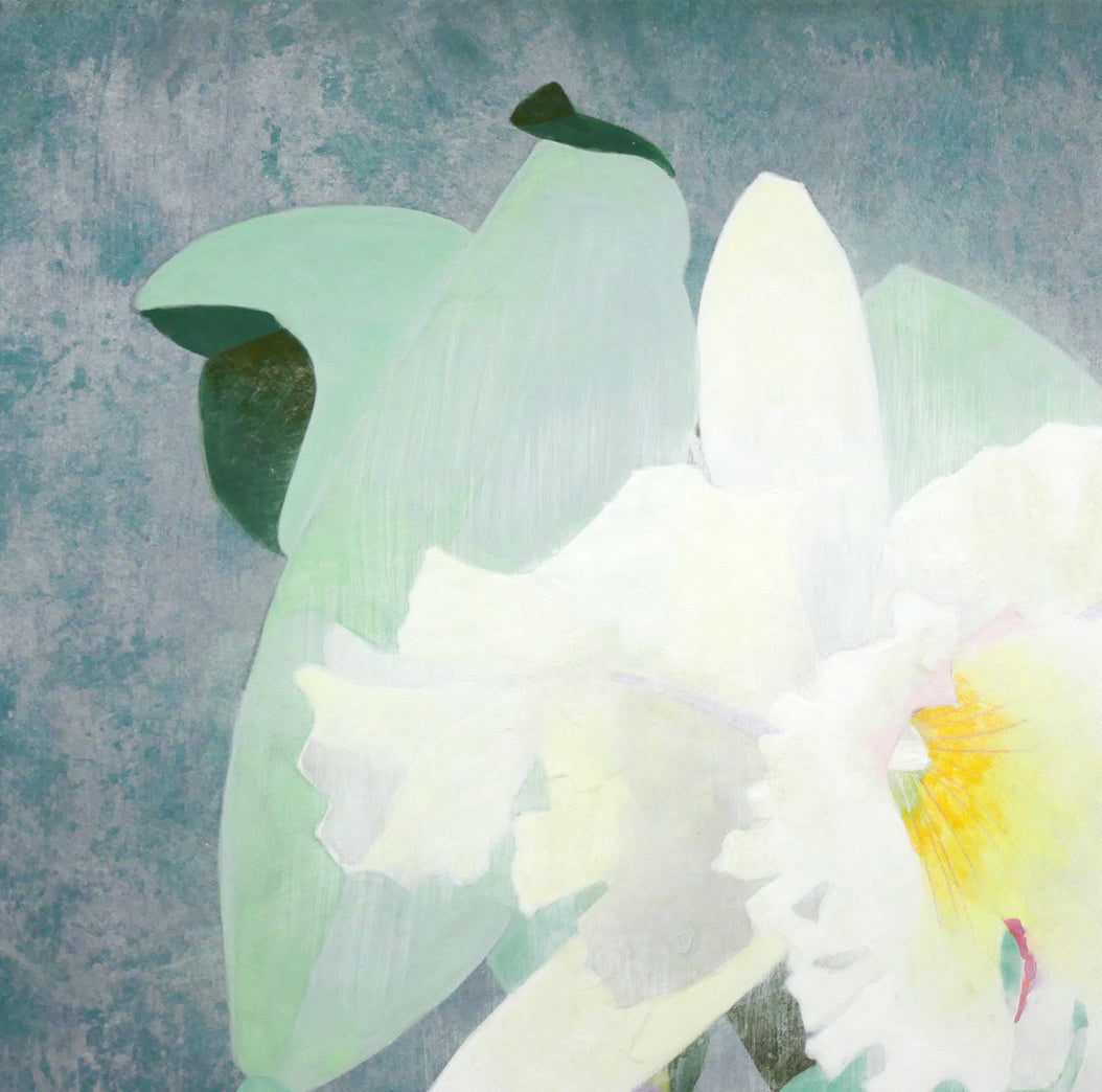 浅野天鐘「かとれあ」日本画・P8号 拡大画像1