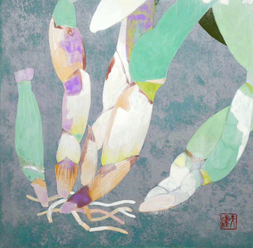 浅野天鐘「かとれあ」日本画・P8号 拡大画像4