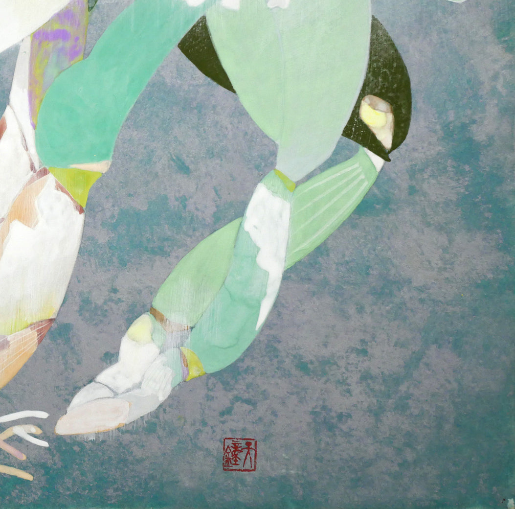 浅野天鐘「かとれあ」日本画・P8号 拡大画像5