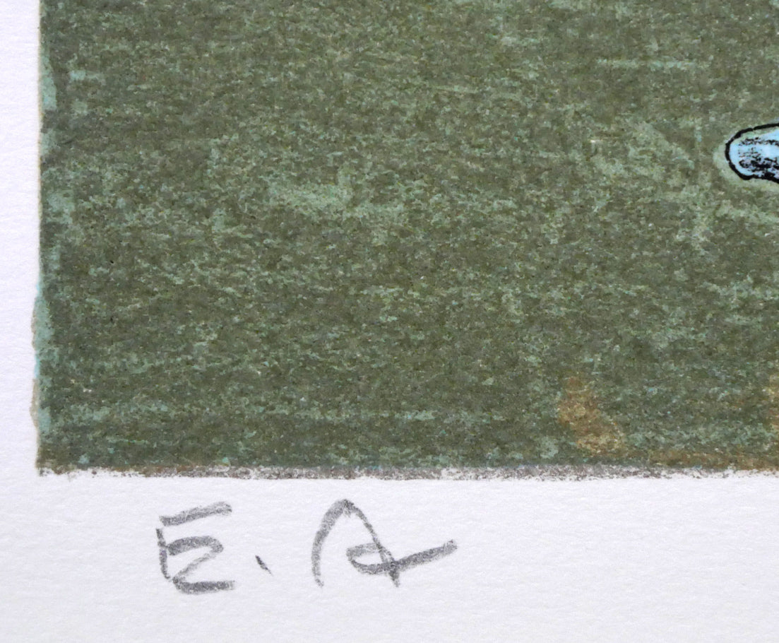 東弘孝「女性像」リトグラフ 限定番号(ed,E・A=作家保存版)