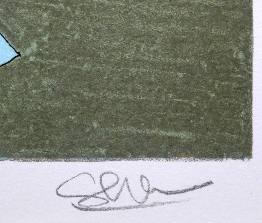 東弘孝「女性像」リトグラフ 本人直筆鉛筆サイン