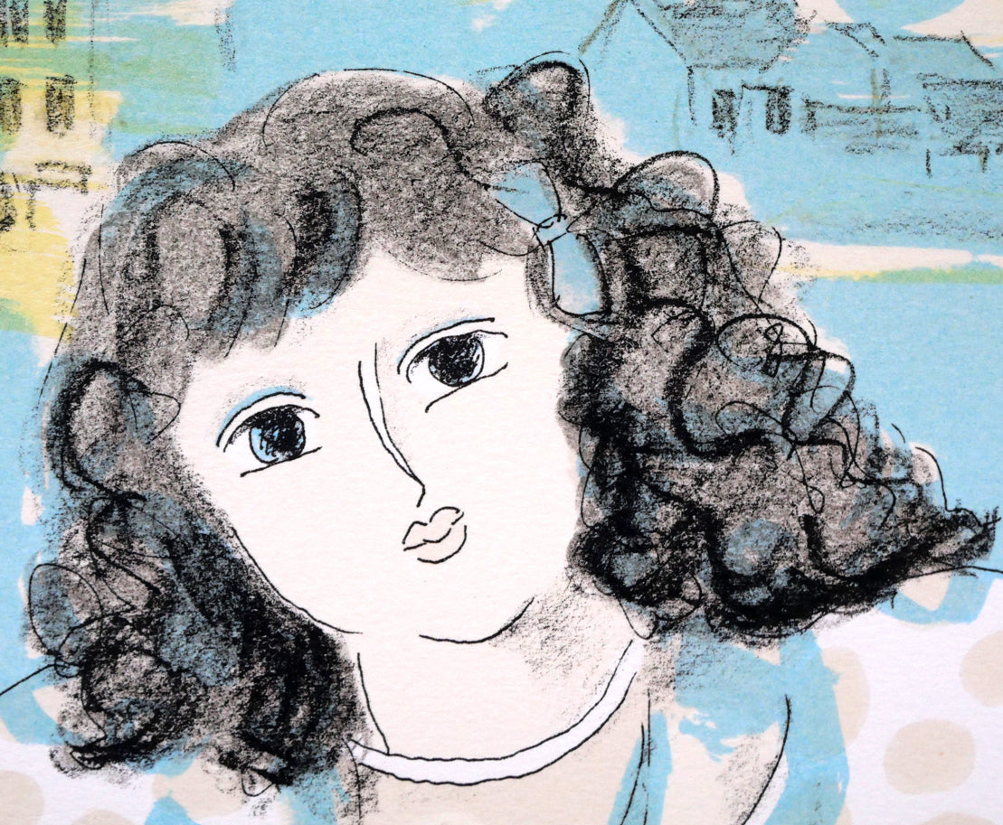 東弘孝「女性像」リトグラフ 拡大画像2