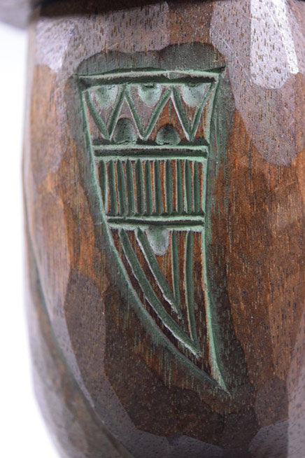 砂澤ビッキデザイン「音威子府の木梟(天然記念佛法僧の北限)」木彫作品 拡大画像5